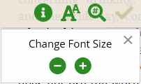 Change Font Size