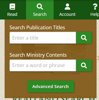 Search menu